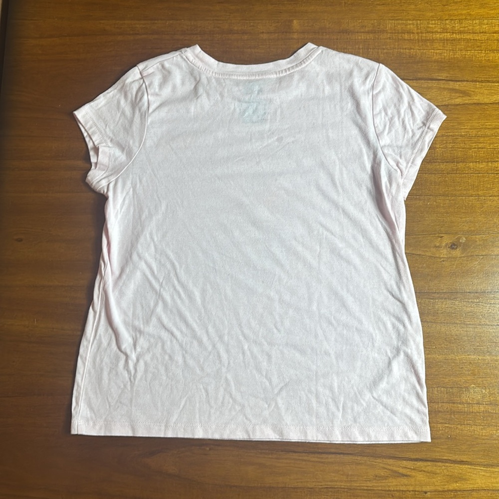 Pink Short Sleeve Tee with Cat Graphic - Picture 2 of 4